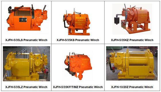 Heavy-Duty Pneumatic Winch with Remote Control, 0.5 Ton to 10 Ton Capacity, Steel Construction for Durability