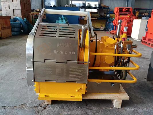 CE/ISO Certified Pneumatic Manriding Winch with 10KN Load Capacity and Remote Control for Personnel Transport